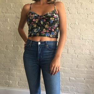 Garage Black Crop Top